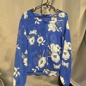 George Blue Floral Women's Blouse